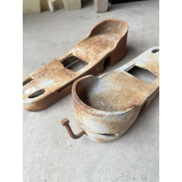 Antique Iron Bodybuilding Boots Weighted Strongman Fitness